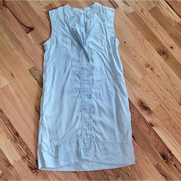 CASLON Pop Over Light-wash Chambray Shirtdress - Picture 1 of 10